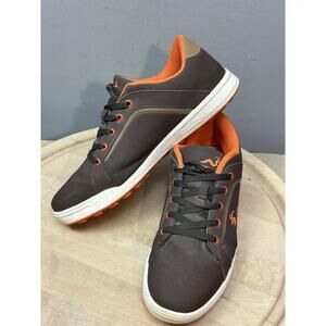 Woodworm Shoes Mens Size 11.5 Brown Orange Casual Athletic Lace Up Trainers‎
